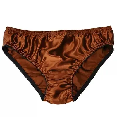 Mainit na Sell 100% Mulberry Silk Men Boxer Natural Silk Panti na Panlalaki Solid na Kulay XXL Panlalaki Briefs Underwear