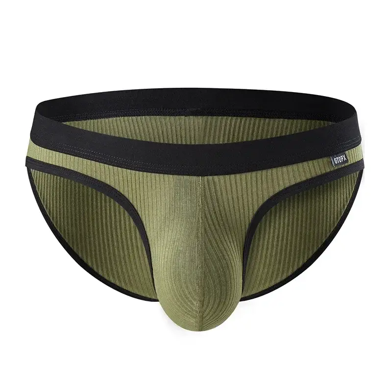 Men's Underwear U-Convex Pouch Briefs Breathable Soft Elastic Low Rise Panties For Men Daily Lingerie 2-Pack — image 22