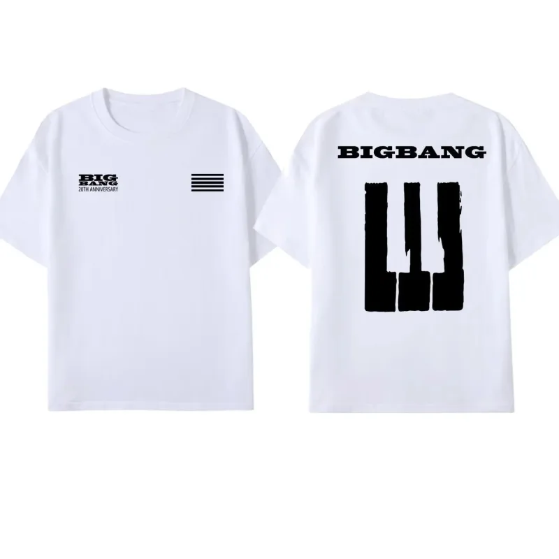 Bigbang 20th Anniversary Konser T-Shirt G-dragon Penggemar Lengan Pendek Uniseks Wanita Sejuk Penyerap Keringat T-shirt Pria Hoodies — image 3