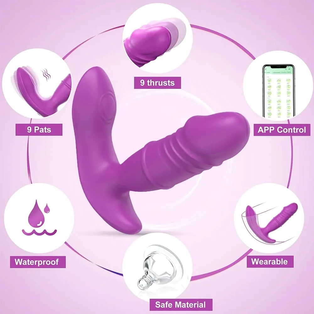 APP Wearable Clitoral G Spot Thrusting Vibrator Panty Vibrators Dildo Clitoris Butt Plug Stimulator Sex Toy For Women Couples 18 — image 2