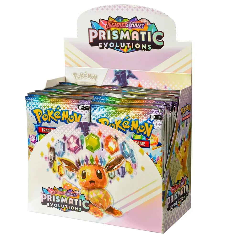 Εμπορική κάρτα Pokémon 360Pcs English Pokémon TCG: Prismatic Evolutions Scarlet Violet Box 36 Pack Box — image 3