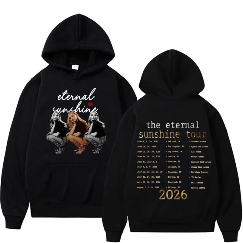 Ariana Grande Eternal Sunshine Tour 2026 Double Sided Print Hoodies Men Women High Quality Fashion Aesthetics Sweatshirts Hoodie — image 1
