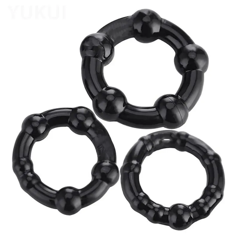 3 Pcs/Set Cock Ring Delay Ejaculation Penis Ring Sex Toys For Men Dick Enlargement Silicone Adult Supplies 18+ Stronger Erection — image 7