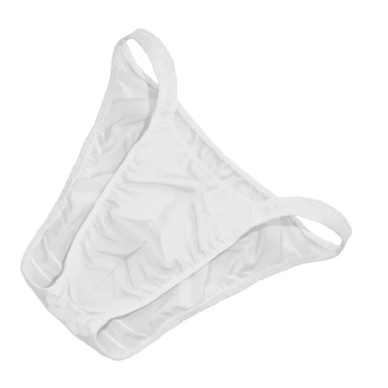 Ice Silk U Pouch Men Underwear Low Waist Bulge Briefs Male Seamless Bikini Slips Hombre Breathable Exotic Lingerie