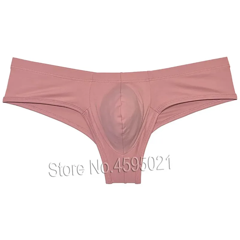 Men's Low Waist Bikini Briefs Underwear Male Bikini Enhance Pouch Boxershorts Micro Trunks Underpants Soft Briefs