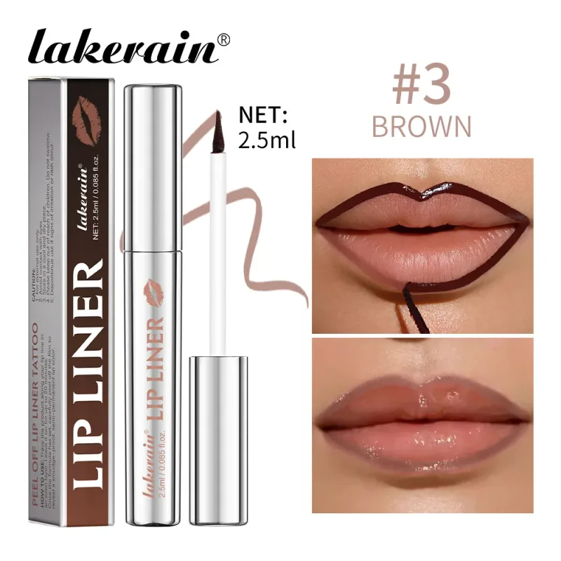 Lakerain Peel Off Lip Liner עמיד למים עמיד למים תוחם שפתיים צבע עמיד לאורך זמן. — image 10