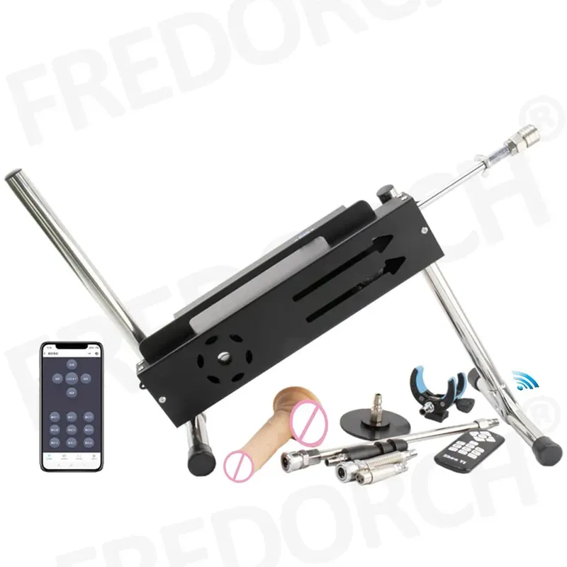 מכונת מין עוצמתית 200W F21S APP/בקרה אלחוטית/קווית עם אביזרי דילדו לנשים גברים צעצועי מין לאוננות אוטומטית
