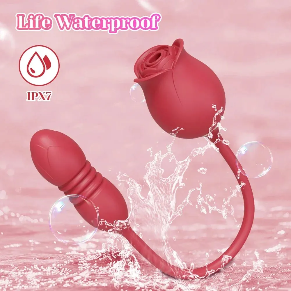 Rózsaszívó vibrátor nőknek Clit Clitor Stimulator G Spot Thrusting vibrátor vibráló női maszturbátor masszázs felnőtt szexjáték — image 5