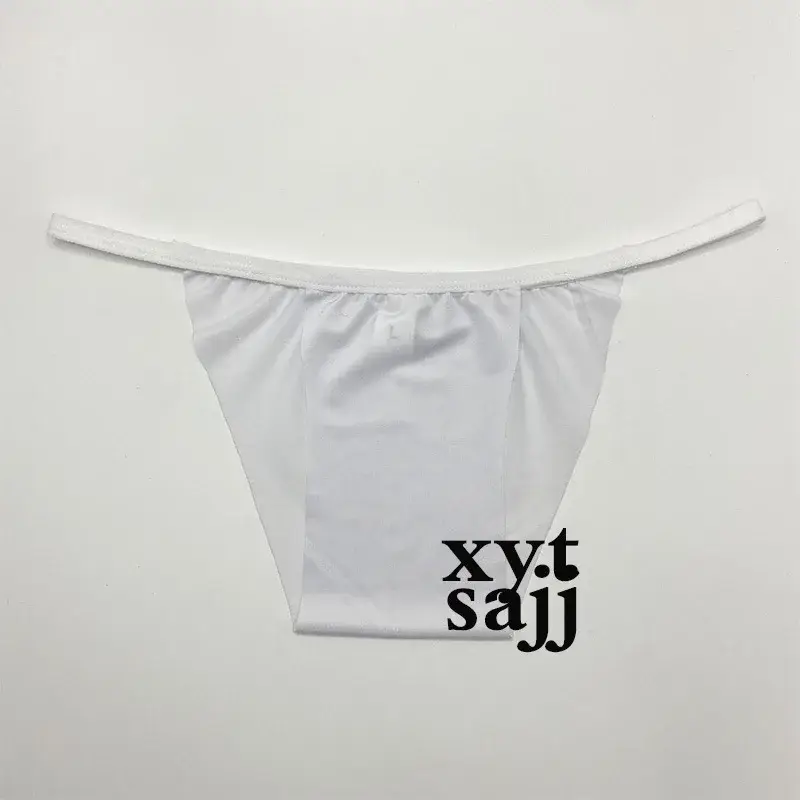 Lågfärgade unisex triangelunderkläder Formgjutning i ett stycke Enfärgad Ej elastisk design Icke-Bindande Komfort Sexiga Brief Trosor — image 7