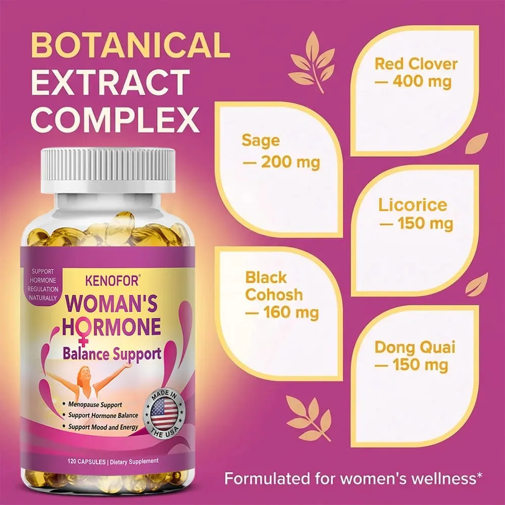Women’s Menopause Support Supplement Enhancing Hot Flashes Night Sweats Mood Swings & Fatigue Supports Daily Wellness — image 4