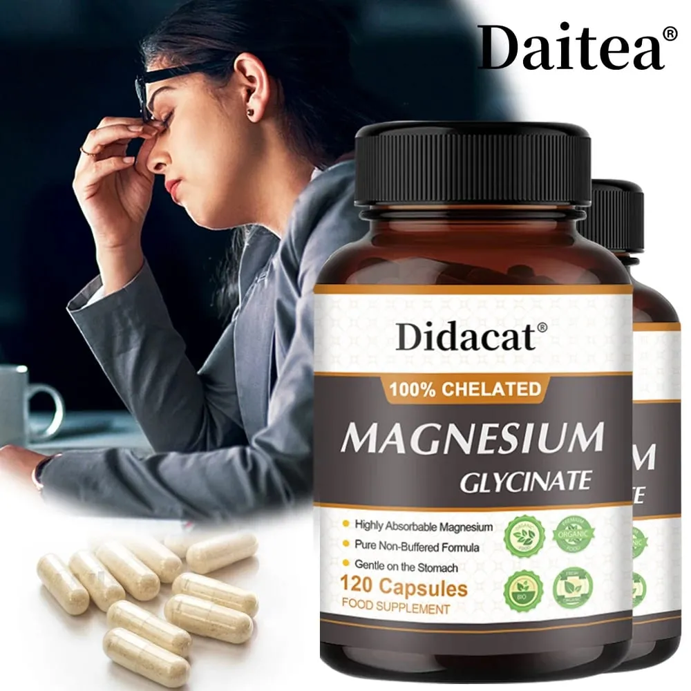 Magnézium-glicin 500 mg - Támogatja az izmok működését, javítja az alvás minőségét Támogatja a szív- és érrendszeri és az anyagcsere egészségét — image 2