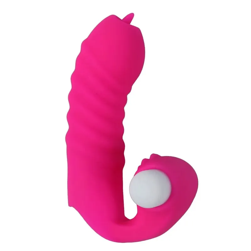 Finger Sleeve Vibrátor Női Maszturbátor Klitorisz Nyelvnyalásra serkentő Hüvelymasszírozó Erotikus szexjátékok Női Termékek