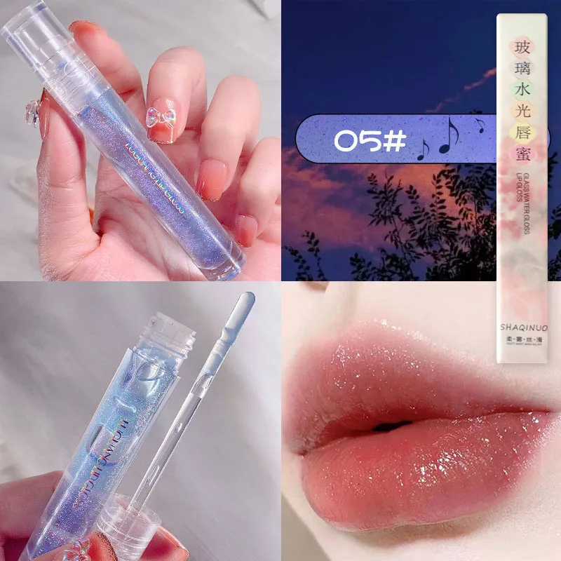 Galaxy Mirror Lip Gloss Glitter Lipgloss Διάφανο Lip Oil μακράς διαρκείας ενυδατικό κραγιόν Lipgloss Lips Cosmetics Makeup — image 8