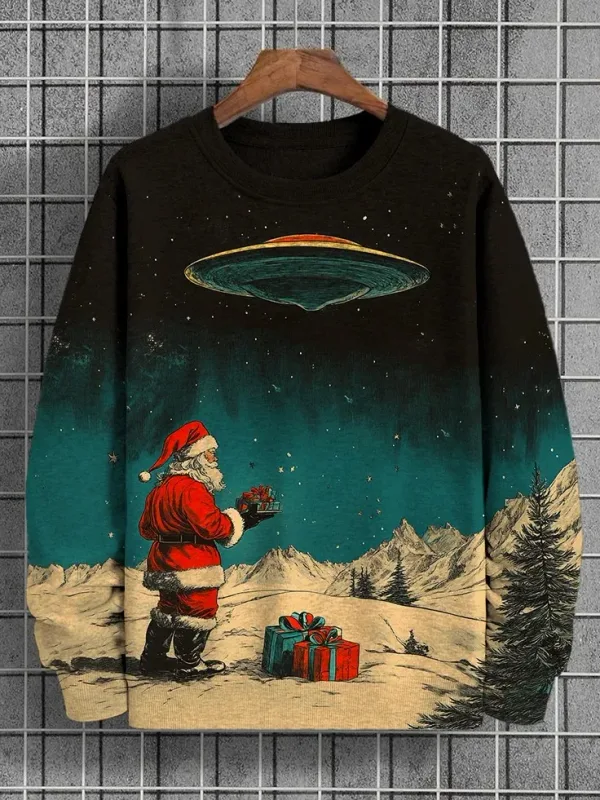 Mga Men's Animal Cat Sweatshirt Long Sleeved Sweatshirt O-Neck Fashion Cool Daily 3D Printed Japanese Art Prints Mga Casual Sweatshirt — image 8