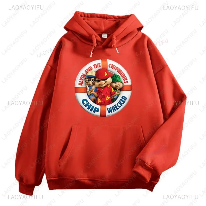 Alvin and The Chipmunks Anime Hoodies Eco Friendly A Letters Printing Sweatshirt Casual Streetwear Unisex Pullovers promo — image 11