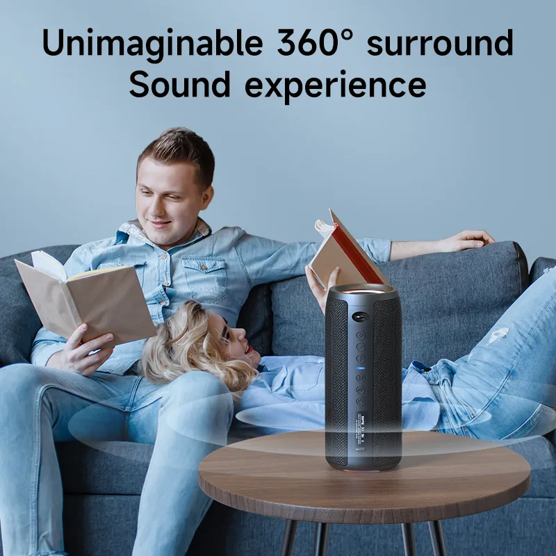 Zealot-S51Pro 40W רמקול בלוטות' בעל הספק גבוה 3D סטריאו בס רמקול Bluetooth נייד IPX5 עמיד למים מתאים TWS Boom Box — image 3