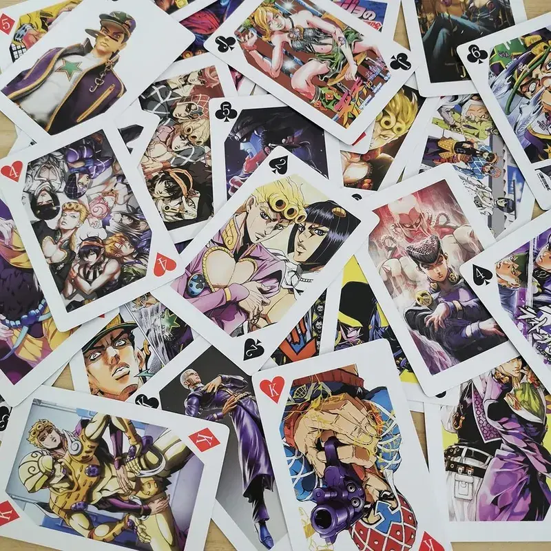 Cosplay Társasjáték Kártyák Joseph Joestar Kujo Jotaro Josuke Keményfedeles pókerjáték ajándék dobozzal — image 6