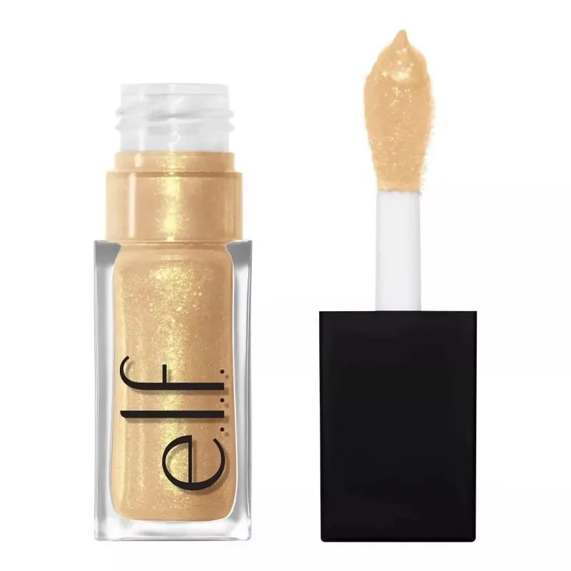 ELF Fashion Makeup Cosmetics Liquid Foundation Concealer וליפ גלוס מבהיר עם אורות מהבהבים Lip Oil Glossy Finish — image 20