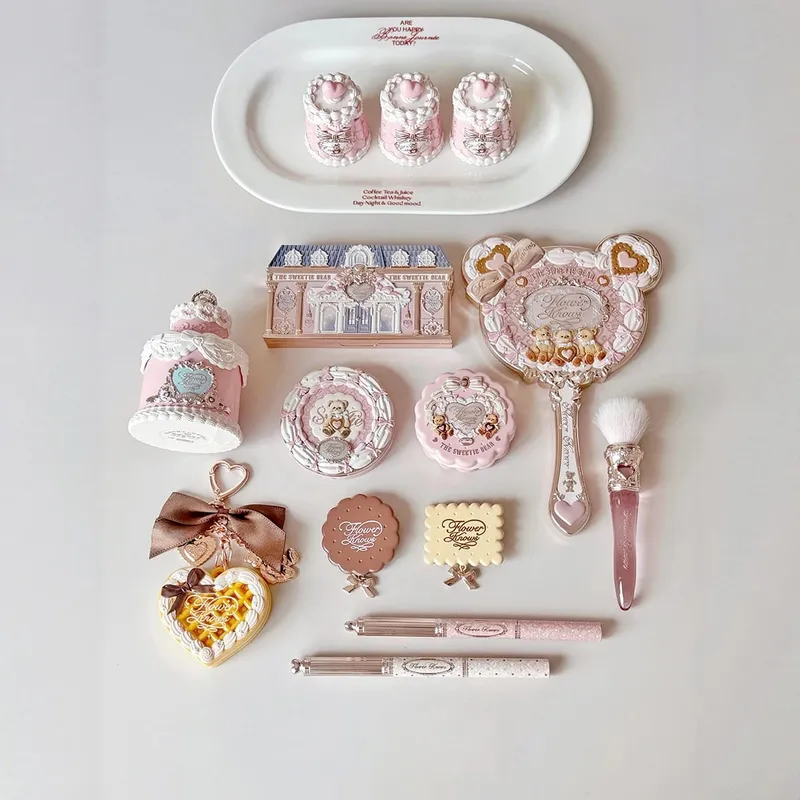 New Arrive Flower Knows The Sweetie Bear Collection Mini Setting Powder Cookie בושם וג'ל ועיפרון גבות כפולים — image 6