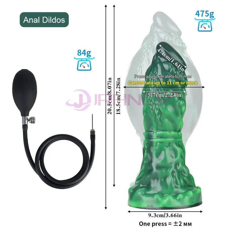 Dog Knot anal Dildos inflatable Buttplug max 11cm huge anal dilation plug sex toys for women men BDSM G-Spot Prostate Massage — image 10