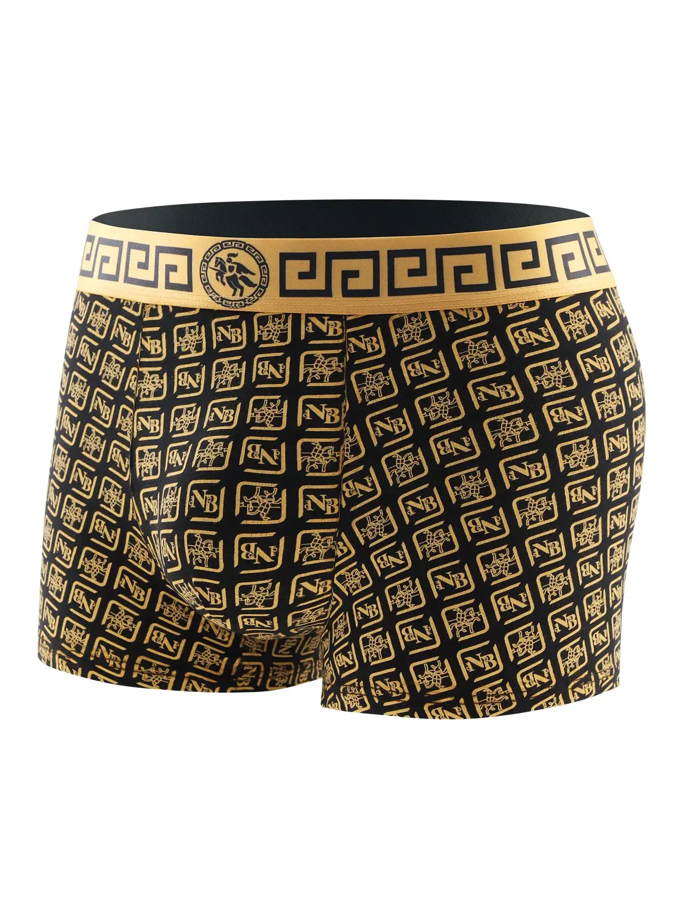 4 peças – cuecas masculinas, boxers com estampa de tendência, cuecas masculinas elegantes, boxers padrão respiráveis
