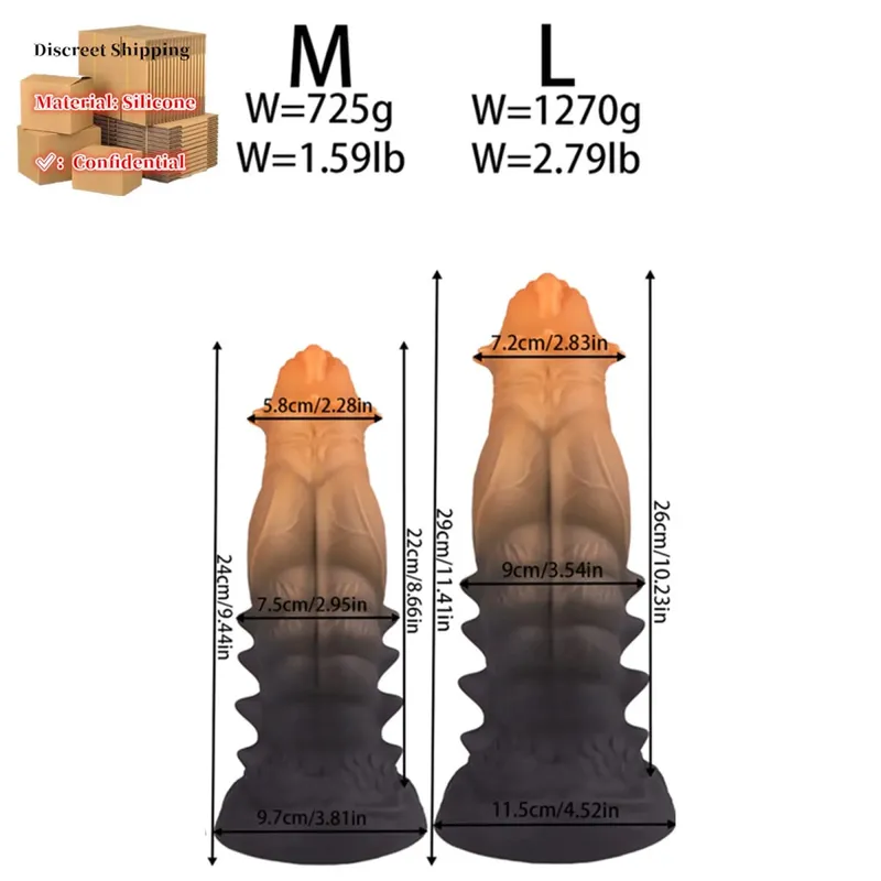 Big Anal Plug Monsters Enlargenmen Prostate Massager Τεράστια πρίζα πρωκτικού διαστολέα Πισινό Πρωκτικό Εκπαίδευση Επέκταση Παιχνίδια σεξ για γυναίκες άνδρες — image 17