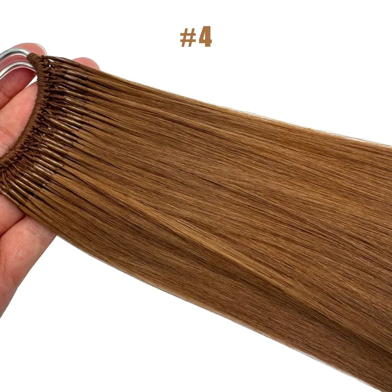 Straight Korea Δημοφιλή Cotton String Twins Hair Extensions Brazilian Remy Hair 0,5G/Pcs Keratin I-Tip Human Hair for Woman — image 13
