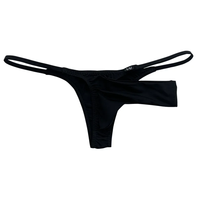 Sissy Sexy Mens Long Sleeve Open Crotch Bikini Soft Stretch Separated Pouch Breathable Sleep Loungewear Underwear