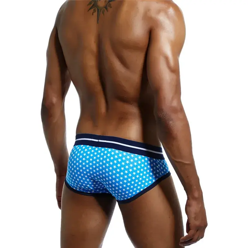 Herr Underkläder Trosor Bomullstryckt Sexiga Herr Boxershorts Slips Cueca Masculina Trosor Calcinha Calzoncillos Hombre Andas — image 13