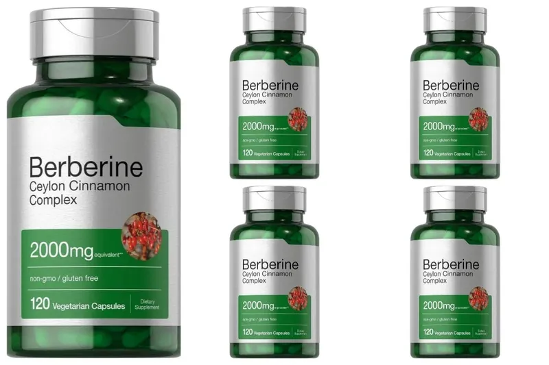 Berberine Ceylon fahéj komplex 2000 mg vegetáriánus kapszula GMO-mentes gluténmentes napi wellness-kiegészítő felnőtteknek 120 Count — image 11