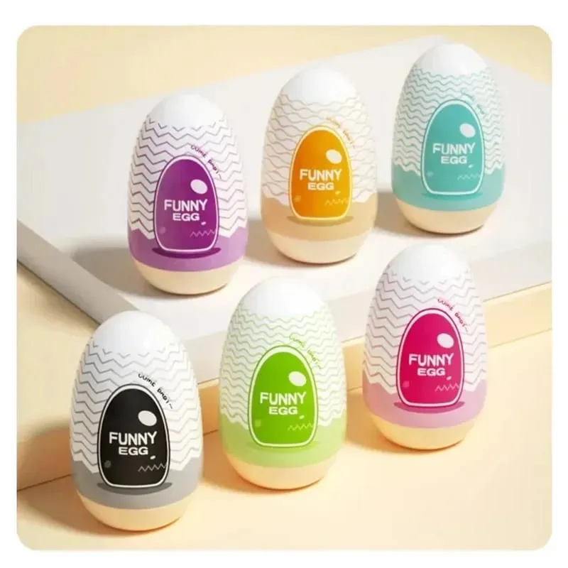 Tojás Hordozható Pénisz Masszírozó Puha Gumi Felnőtt Szex Játékok Férfi Valósághű hüvely zseb Pussy Mini Cups Maszturbátor — image 6