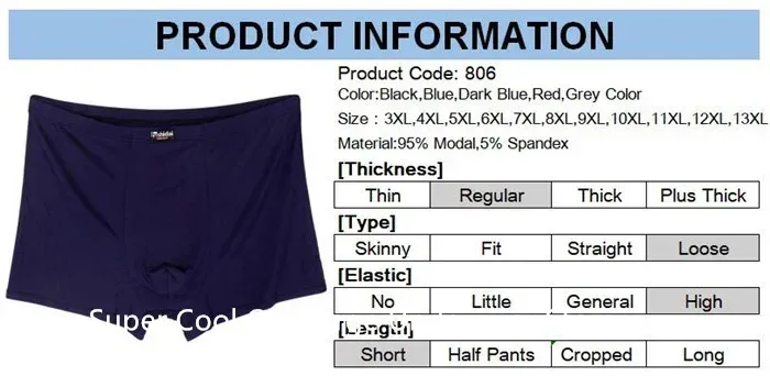 Boxershorts Men Modal Panties 200KG Soft 13XL Panlalaking Panloob Plus Size 12XL Jumbo Underpant Loose 9XL 5XL Red Black Malaking Boxer — image 15