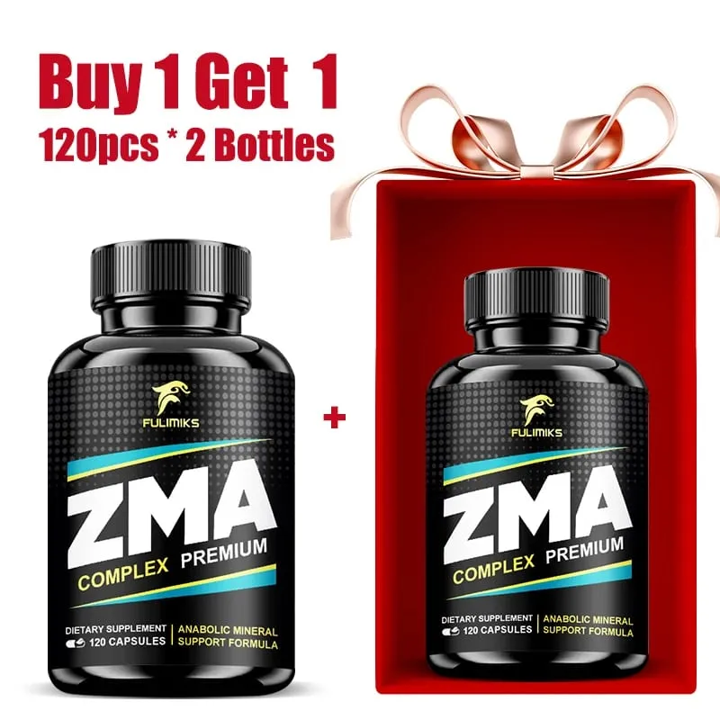 ZMA-kiegészítők kapszulák cink-magnézium-vitamin B-6-vitaminnal támogatják az ízületek általános egészségét, férfiak és nők számára — image 9
