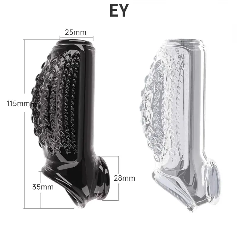 Penis Enlargement Sleeve Thickened Cock Ring Penis Extended Delay Time Sex Toys Lock Semen Adult Sex Products Penis Extension — image 2