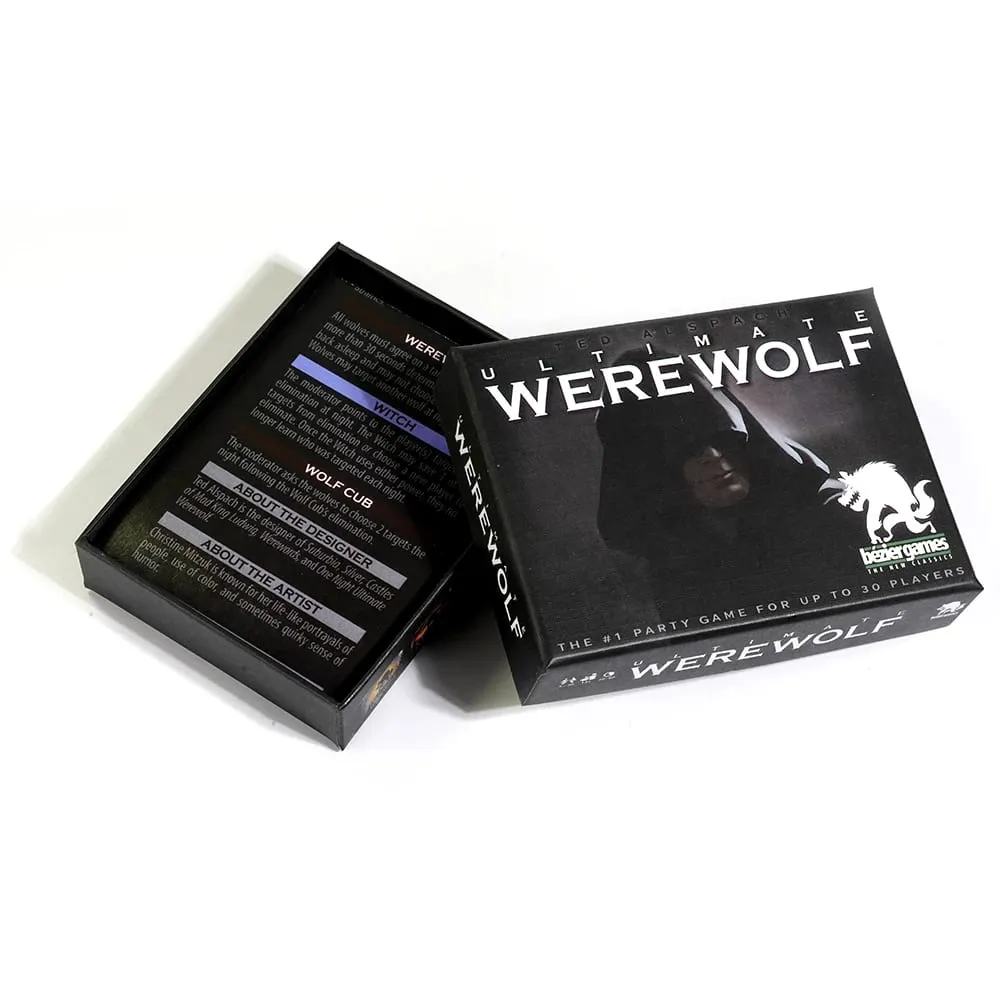 Az Ultimate Werewolf Revised Edition kártyajáték 14 egyedi szerep 34 szerepkártyán Friss és lebilincselő Vérfarkas partijáték — image 3
