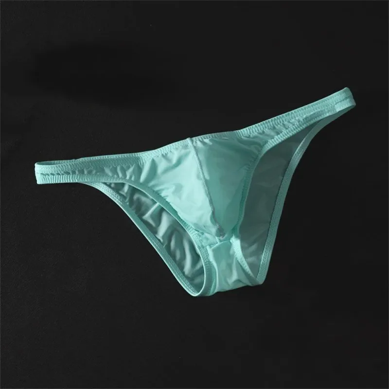 Sexy U Convex Briefs Thin Underwear Men Summer Breathable Silky Panties Male Calzoncillos Plus Size M-XXL — image 20