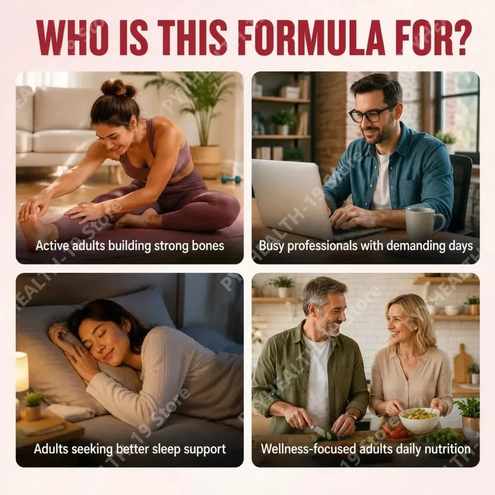 Nutrition Gummies με βιταμίνη K2 D3 ασβέστιο και μαγνήσιο για υγεία και χαλάρωση των οστών Υποστήριξη ευεξίας ύπνου Ενήλικες 60 Gummies — image 5