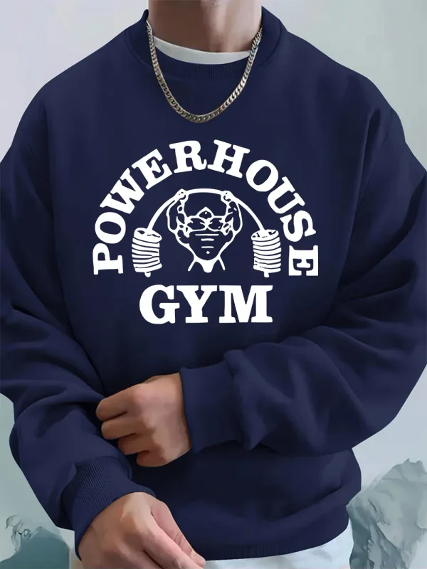 Powerhouse ginásio carta impressão moletom masculino inverno velo quente hoodie coreano solto crewneck pullovers hip hop roupas masculinas — image 38