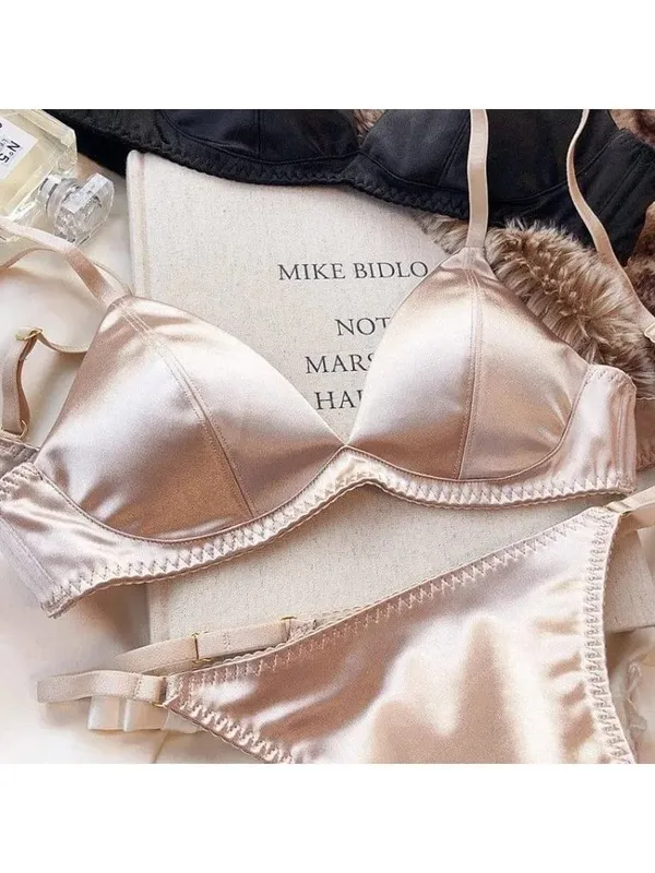 Nyári szexi melltartó nőknek mély V nyakú Push Up háromszög melltartó vékony pántos hát nélküli fehérnemű kis mellkas bikinifelső kényelmes — image 10