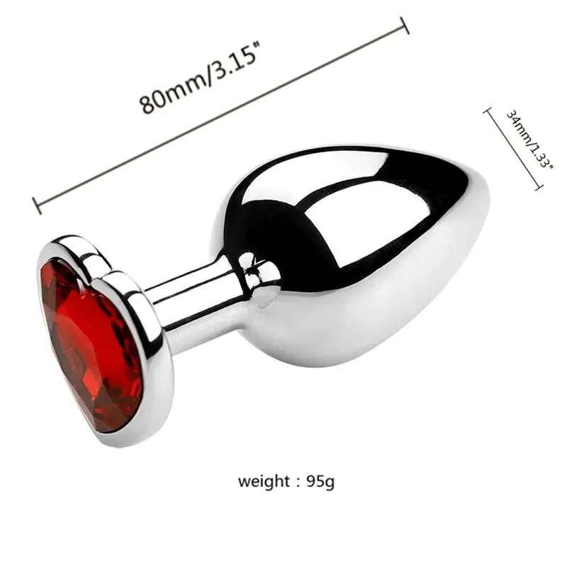 3 Sizes Metal Anal Plug Jewelry Base Beginner To Expert Butt Plug Tail Female Male Adult Toys Dildos Adult Sex Toys Couples