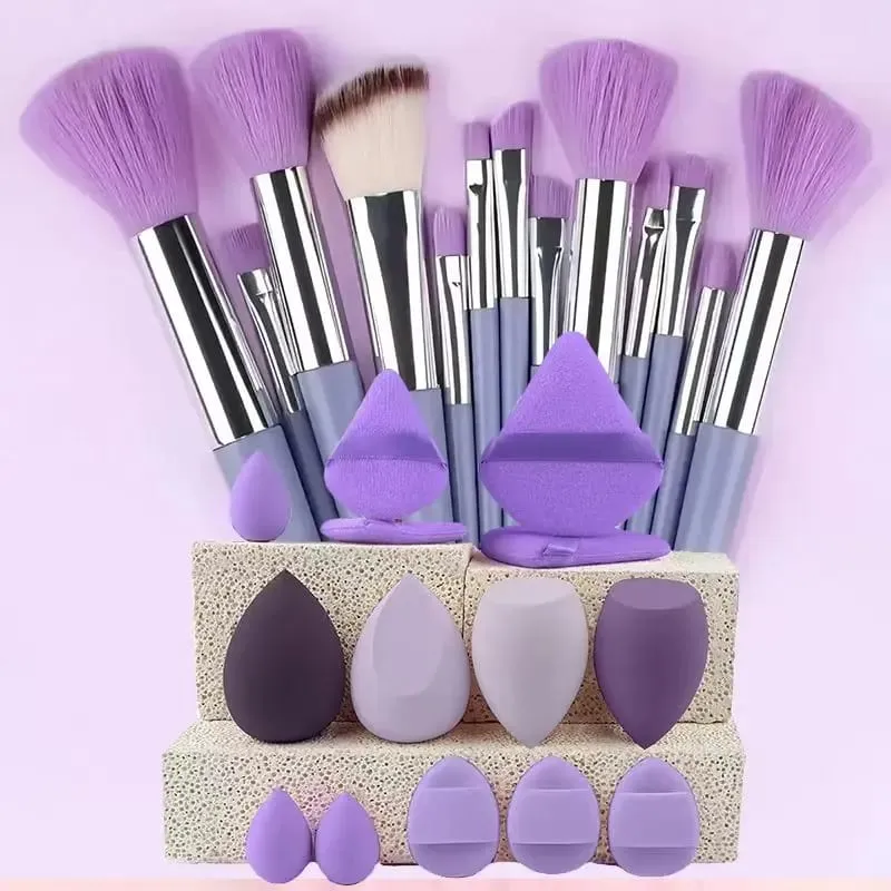 20Pcs Makeup Brush Set Eyeliner Blending Cheeks Eye Cosmetic Foundation Brushes Professional Complete Set for Face Eyeshadow — image 19