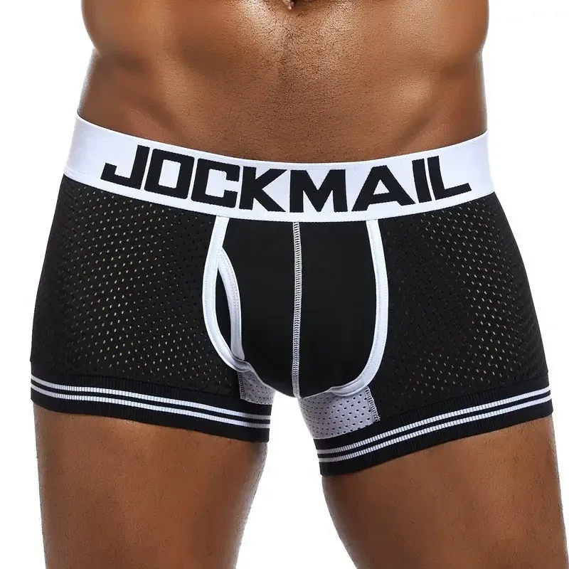 cotton mesh panlalaking damit na panloob fashion low-waist briefs shorts sports casual boxer trunks