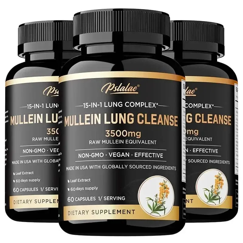 Mullein Lung Cleansing - Smoker's Respiratory Supplement Vegetarian Capsules - Lung Clearing Lung Health Immunity Supplement — image 10