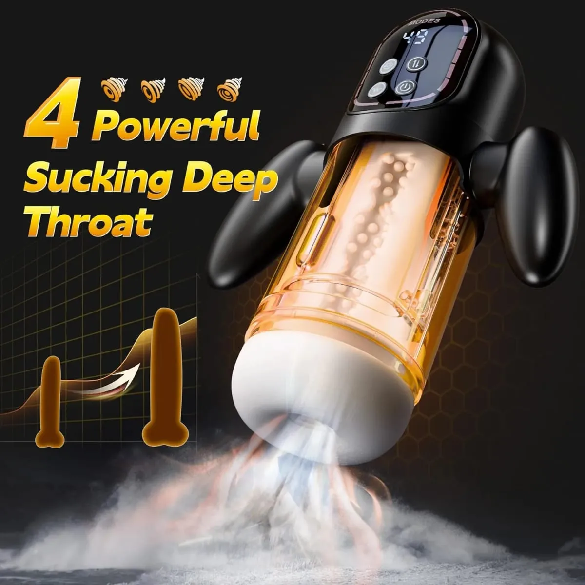 Automatic Male Masturbators Masturbation Cup Powerful Vacuum Sucking Blowjob High Speed Thrusting for Men Sex Machine Sex Toys