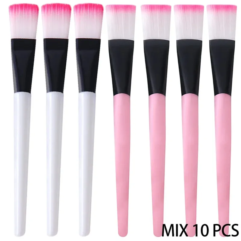 10PCS Facial Fan Mask Brushes Face Mask Applicator Εργαλείο Μακιγιάζ Βούρτσες για Αισθητικές Γυναίκες DIY Facial Mask Cosmetic Tools