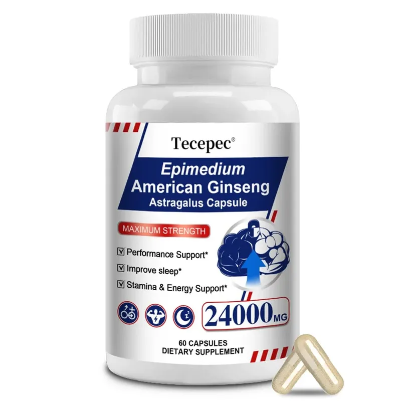 Κάψουλες Ginseng & Astragalus Υποστηρίζει Δύναμη Αντοχή & Ενέργεια Προωθεί τον ύπνο Φυσική Υποστήριξη Ανοσοποιητικού 30/60/120 Κάψουλες — image 9