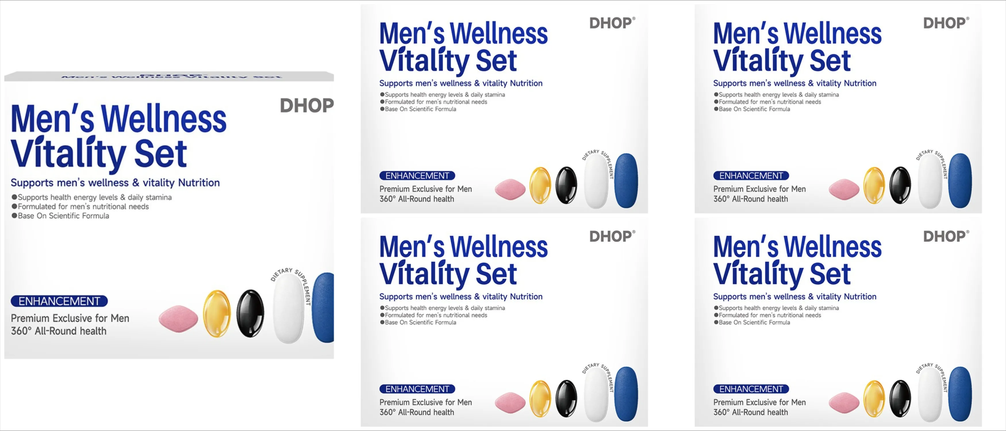 Men's Vitality Daily Supplement Pack Oyster Maca Cistanche Tablets Ashwagandha NMN DHA Capsules for Men's Energy Support — image 11