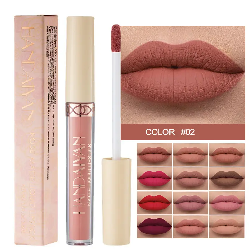 Αδιάβροχο Nude Matte Liquid Lipstick Αντικολλητικό Cup Lip Tint Μακιγιάζ Matte Red Lip Gloss Cosmetics Κραγιόν μακράς διαρκείας Make Up