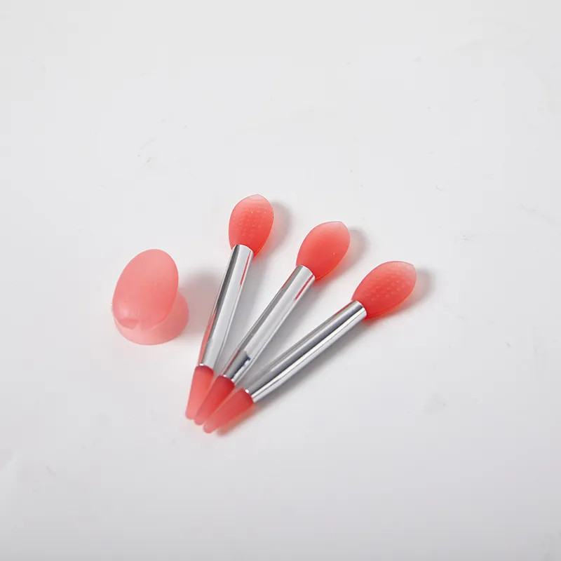 Brosse à lèvres en Silicone, baume à lèvres, masque, avec ventouse, couvercle Anti-poussière, pinceaux de maquillage, brosse à Film pour les lèvres, couvercle Anti-poussière Anti-perte
