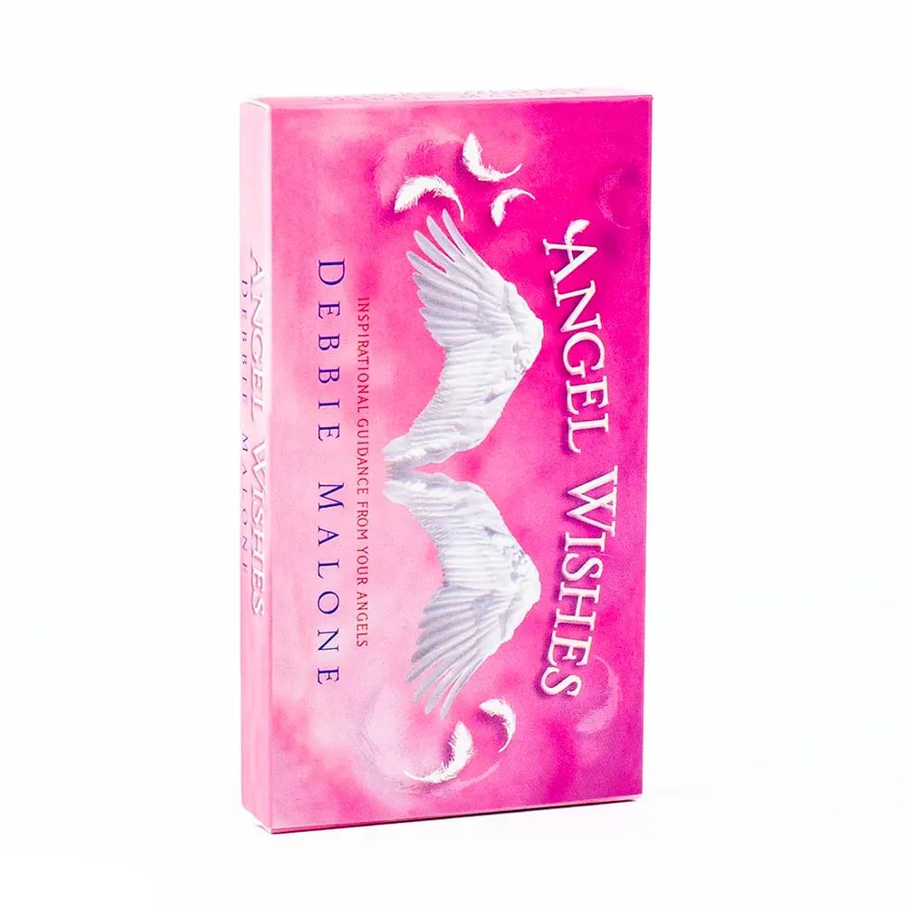 Angel Wishes Oracle Cards 40 részes pakli English Visiions Jóslás társasjáték családoknak és barátoknak 11,1x6,1 cm